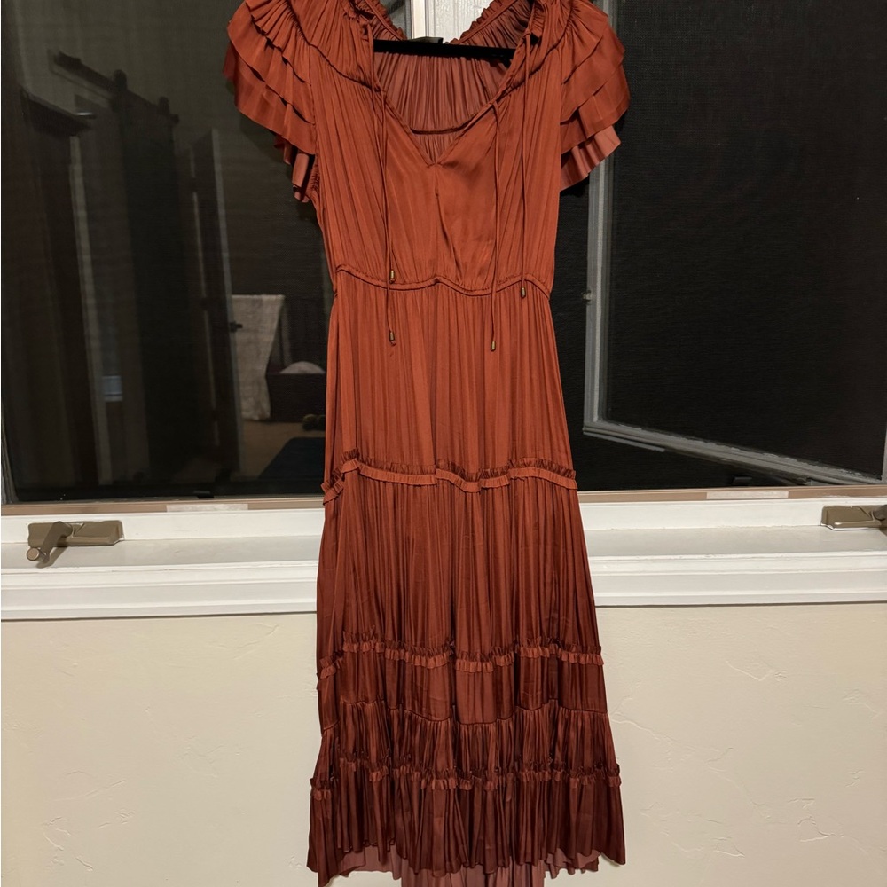 Reset Silk rust dress